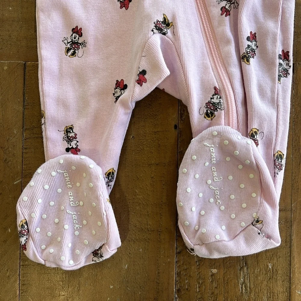 Janie and jack pink Minnie Mouse pajamas